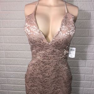 Sexy Rose Gold Dress